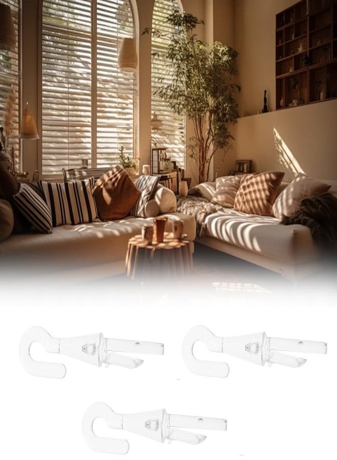 Quweiz 6 Pcs Shutter Turn Rod Head Blind Parts, Vertical Blind Wand Hook, Blinds Curtain Hooks, Blind Wand Replacement Hook Tip - Image 4